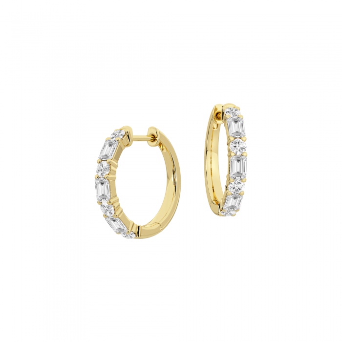 Lab Grown Diamond Hoop Earrings | Lab Diamonds